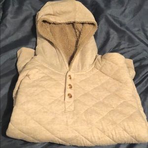 Ugg Fur Button Hoodie
